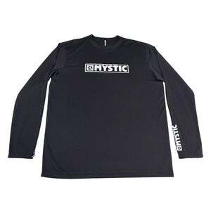Mystic Mens Long Sleeve Rash Guard Shirt Black UV 50 Protection Surf Swimming XL